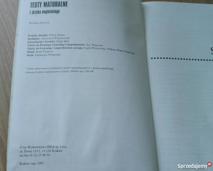 Testy maturalne z języka angielskiego Gdańsk