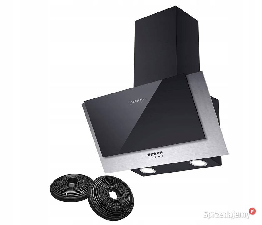 Okap ścienny CIARRA CBCB6736C 60 380 mh Czarny