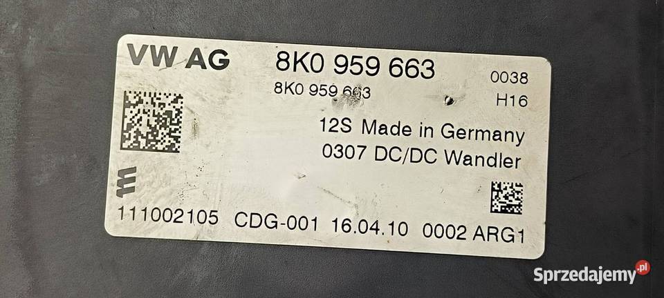 MODUŁ AUDI A5 8TA 8K0959663 Lipno