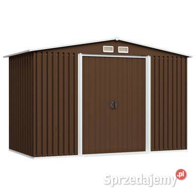 Szopa ogrodowa brązowa 257 x 205 x 178 Drewutnie Warszawa
