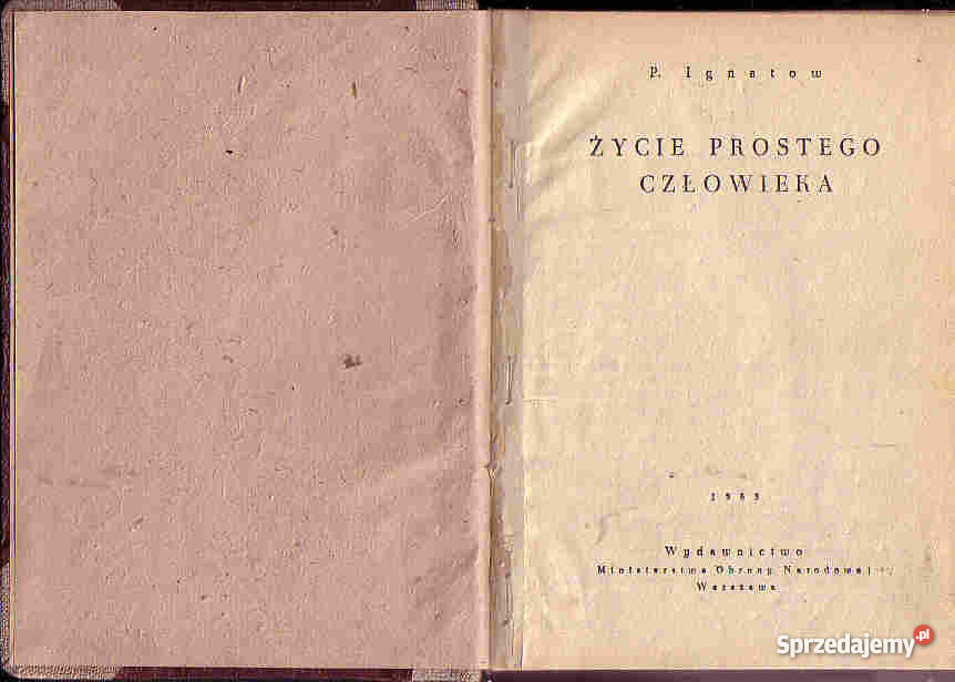 3661 ŻYCIE PROSTEGO CZŁOWIEKA P IGNATOW Czyrna sprzedam