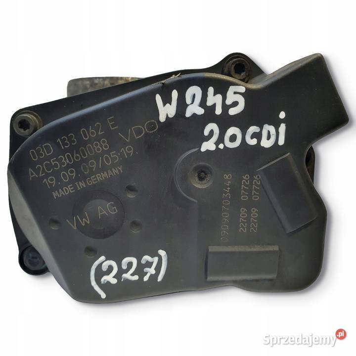 PRZEPUSTNICA Mercedes W245 20 CDI 03D133062E