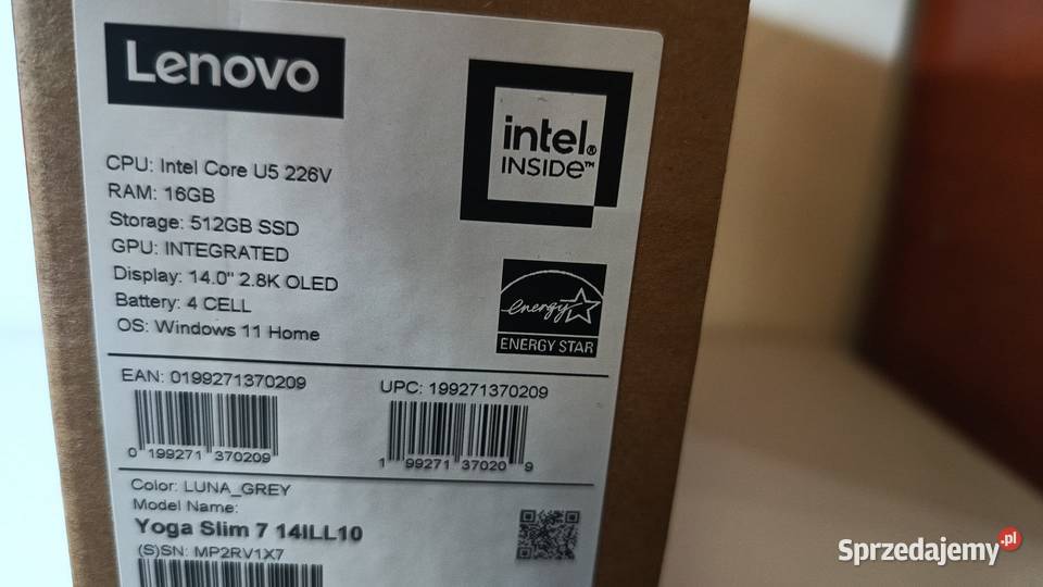Laptop LENOVO Yoga Slim 7 Katowice