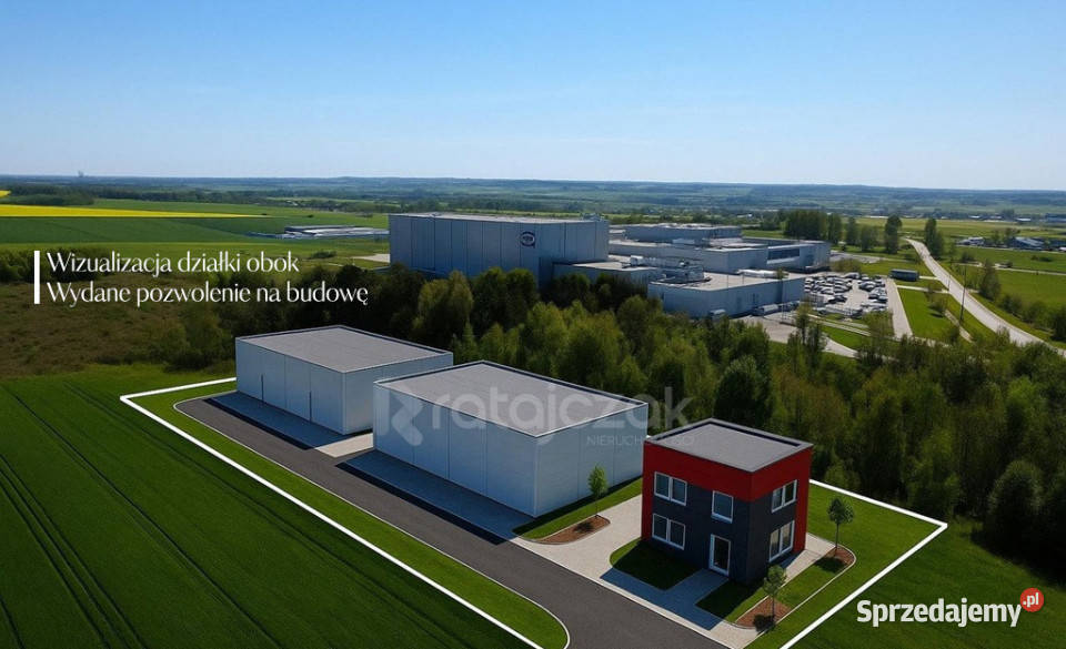 sprzedaży gruntu 9632m2 Łebcz Dr Augusta 143zł/m2