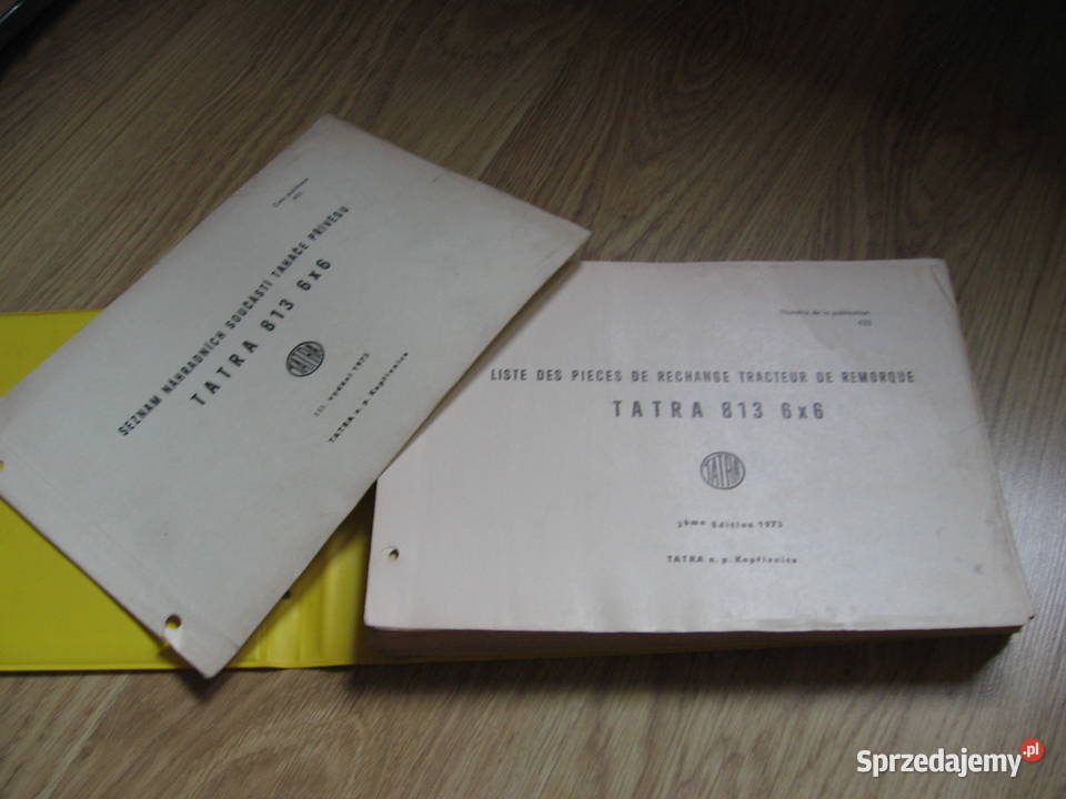 TATRA 813 katalog częsci 1973r klasyk PRL podkarpackie Przemyśl
