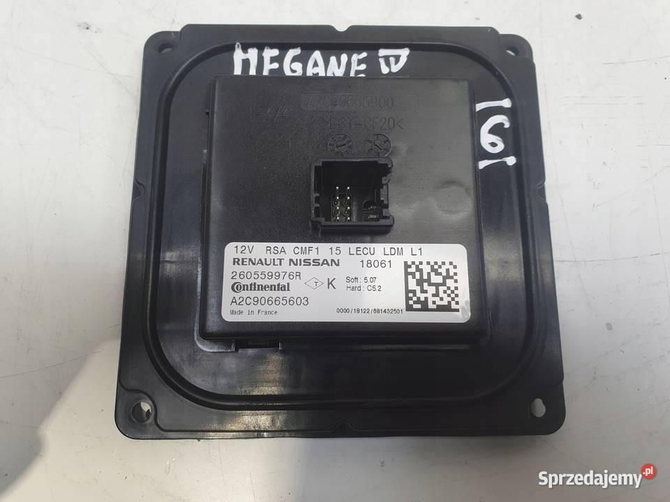 Renault Megane IV PRZETWORNICA LAMPY LED Moduł Rudka