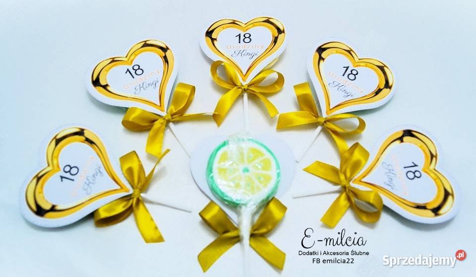 Duże Lizaki Deseniowe Pamiątka Prezent sprzedam