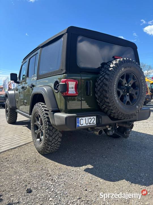Jeep Wrangler IV 36 Willys V6 niski przebieg Ślesin