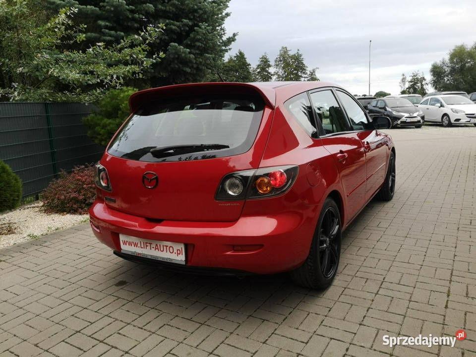 Mazda 3 16 DOHC 105 Klimatronk Isofix Halogeny ASR (kontrola trakcji) Strzegom sprzedam