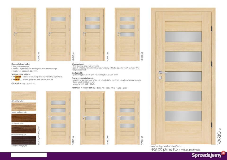 Drzwi pokojowe na wymiar Kamuflaż futryn Nowe