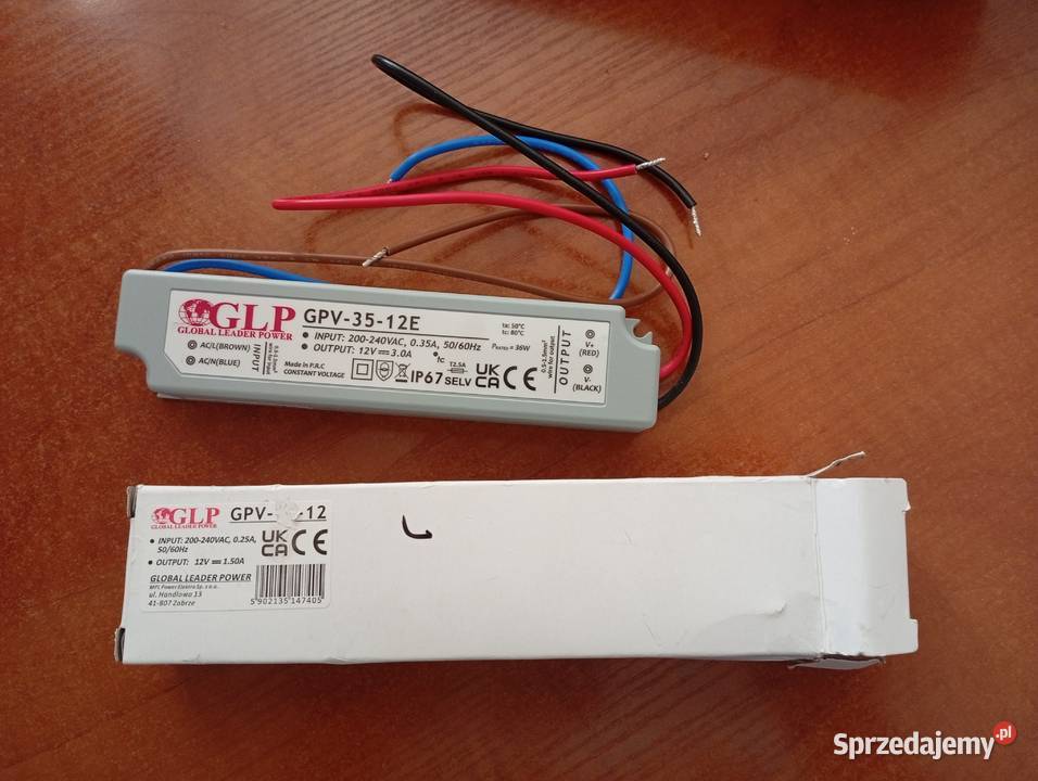 Zasilacz do LED GLP GPV3512 12V 3A 36W mazowieckie Warszawa