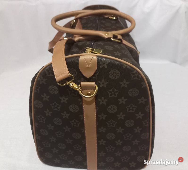 Torba brąz Podróżna skóra eko 60x30x30h NOWA 60cm Torby i torebki podlaskie Białystok