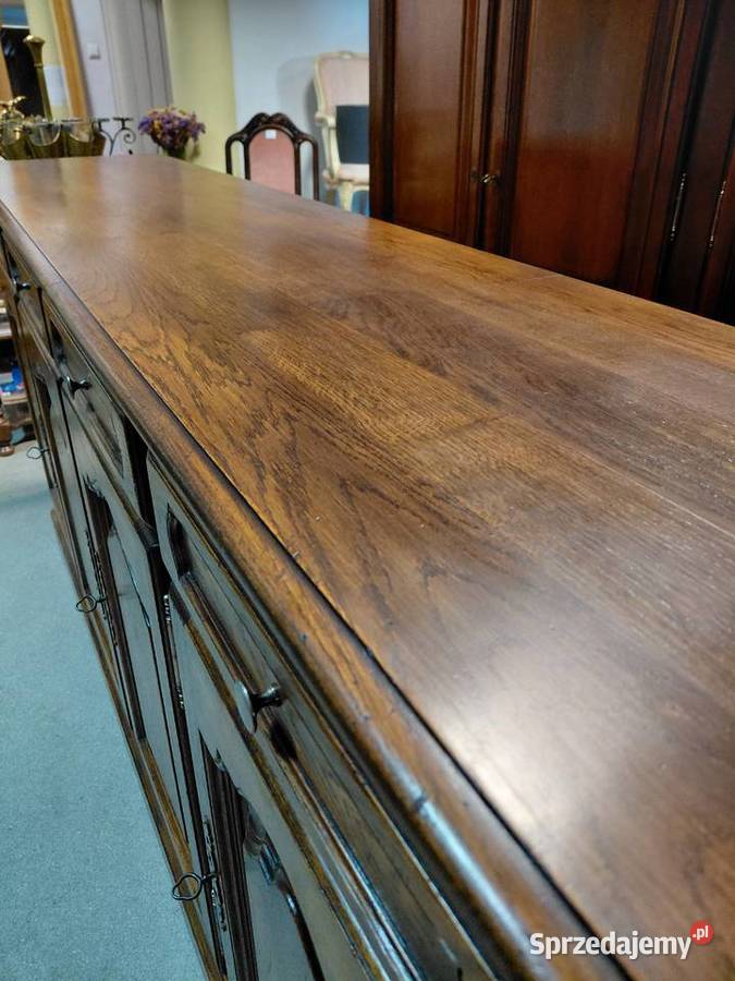 Stylowa komoda bufet lite drewno dębowe podlaskie Białystok sprzedam