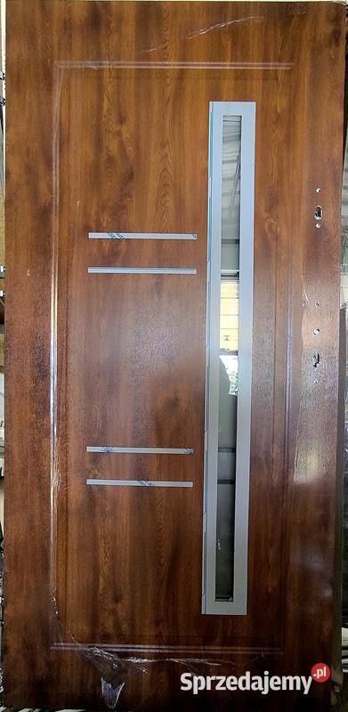 Drzwi zewnętrzne 56mm nowe 90 L złoty dąb Ropczyce