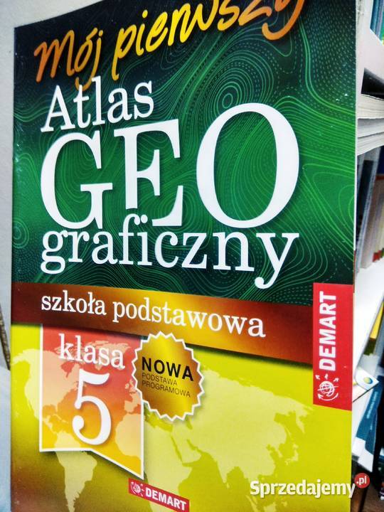 Atlas geograficzny demart 5 antykwariat szkolny Warszawa sprzedam