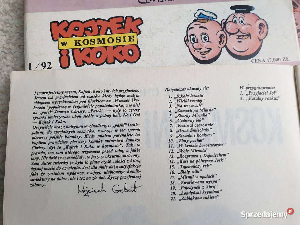 Kajtek i Koko w Kosmosie 3 albumy Janusz Christa Gdynia