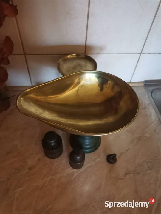 Stara Angielska waga szalkowa Art Deco Kraków