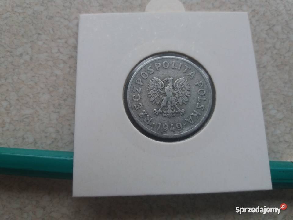 Moneta 50 groszy bez znaku mennicy 1949 Będzin sprzedam