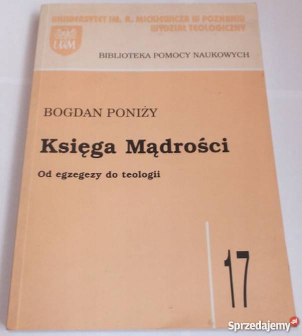 KSIĘGA MĄDROŚCI EGZEGEZY DO TEOLOGII religioznawstwo, nauki teologiczne Tarnów