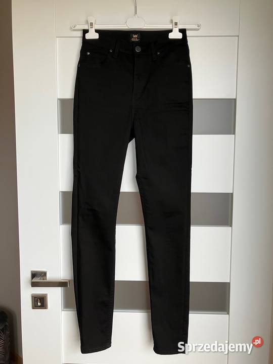 Nowe czarne jeansy Lee Ivy skinny rurki wysoki Spodnie Rzeszów