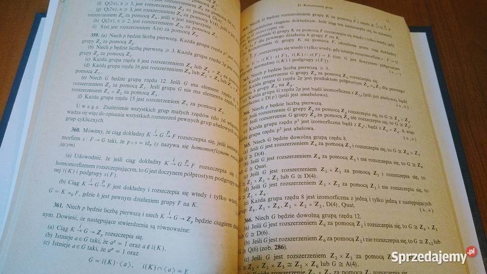 Zbiór zadań z teorii grup Kazimierz Szymiczek matematyka, statystyka Gdańsk sprzedam