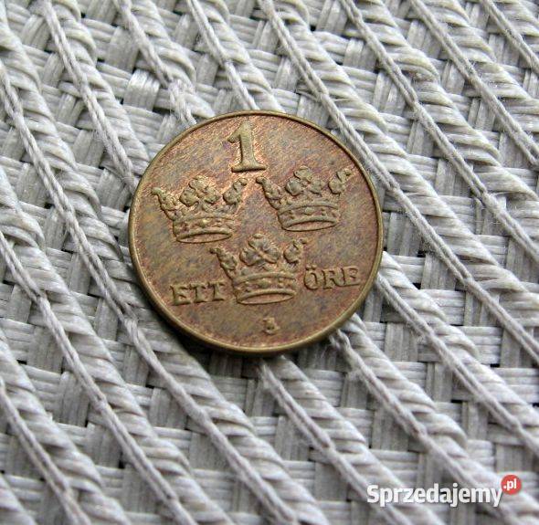 Szwecja 1 Ore 1950r Numizmatyka Kalisz