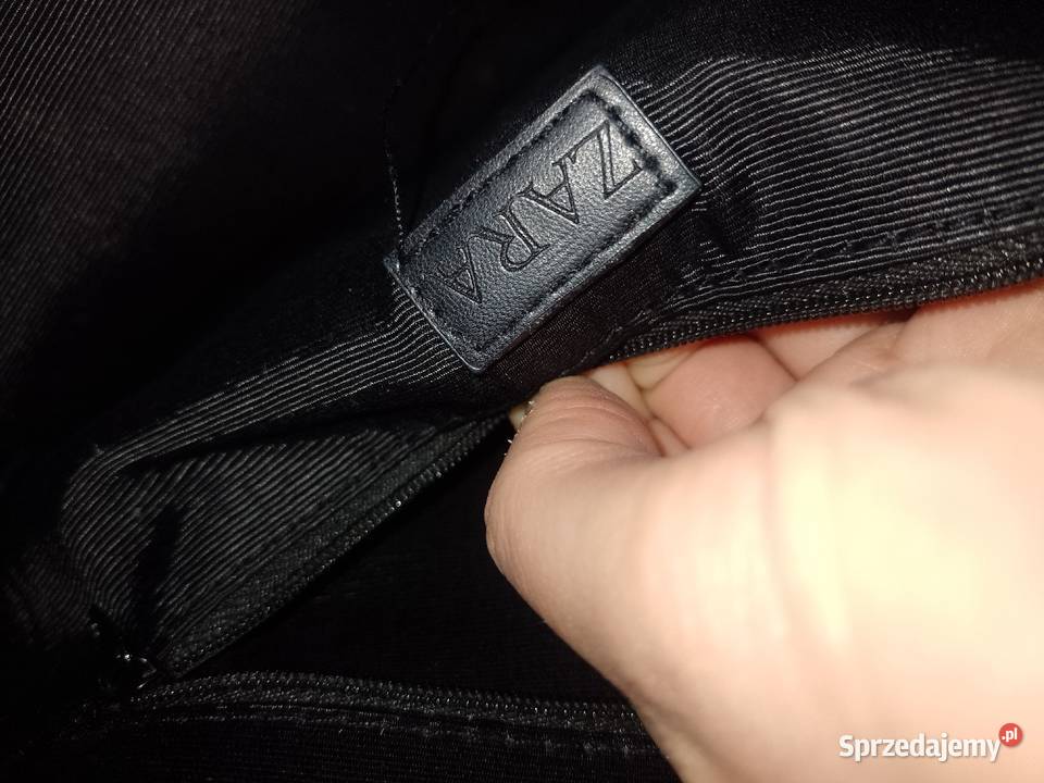 ZARA Duża złota torebka kopertówka z Madrytu Kraków