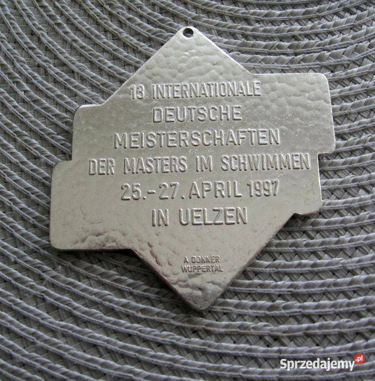 Medal Mistrzostwa Niemiec w Pływaniu Pozostałe Kalisz sprzedam