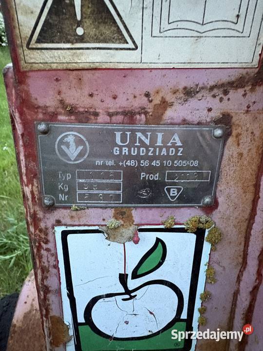 Plug obrotowy 4skibowy Unia Grudziądz nieuszkodzony mazowieckie Łukomie-Kolonia sprzedam