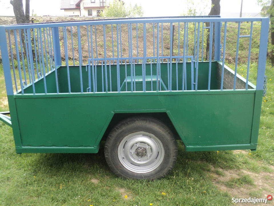 Przyczepa jednoosiowa dwukółka Przyczepy rolnicze Krajno-Parcele