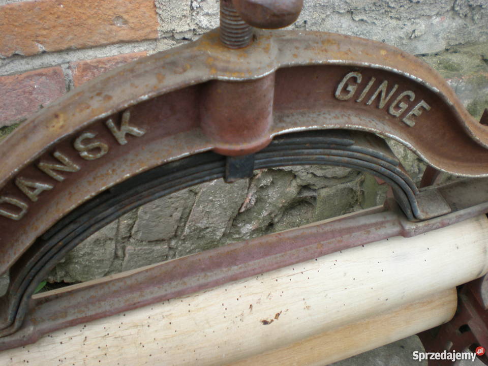 Zabytkowy żeliwny stary magiel Dansk Ginge zachodniopomorskie Barlinek