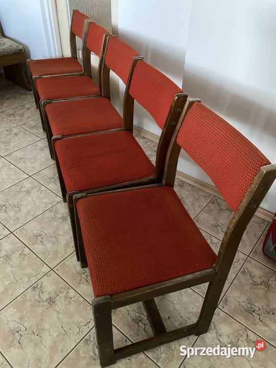 Krzesla model Z38 z lat 60tych 39cm Lublin