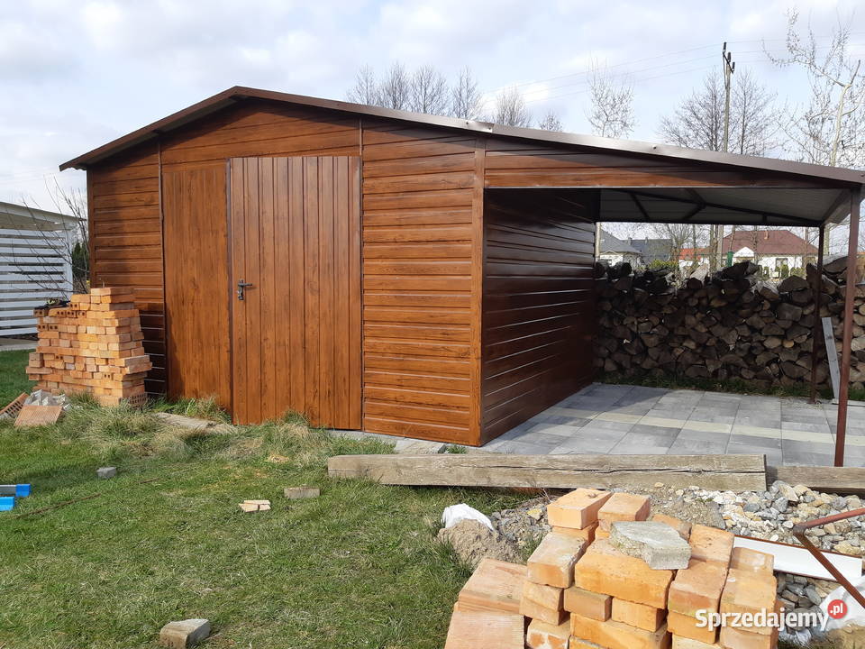 Mały CARPORT Wiatka Zadaszenie Garaż Blaszany Sanok