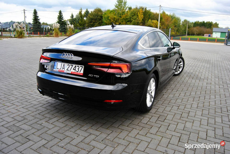 Audi A5 STronic 20TDI 190 Biała SKÓRA wymianie elektrochrom. lusterko wst. A5 Samochody osobowe lubelskie