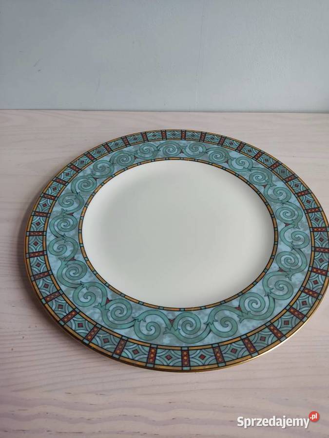 Talerz ekskluzywny Wedgwood Byzantium Bone China Głuchołazy