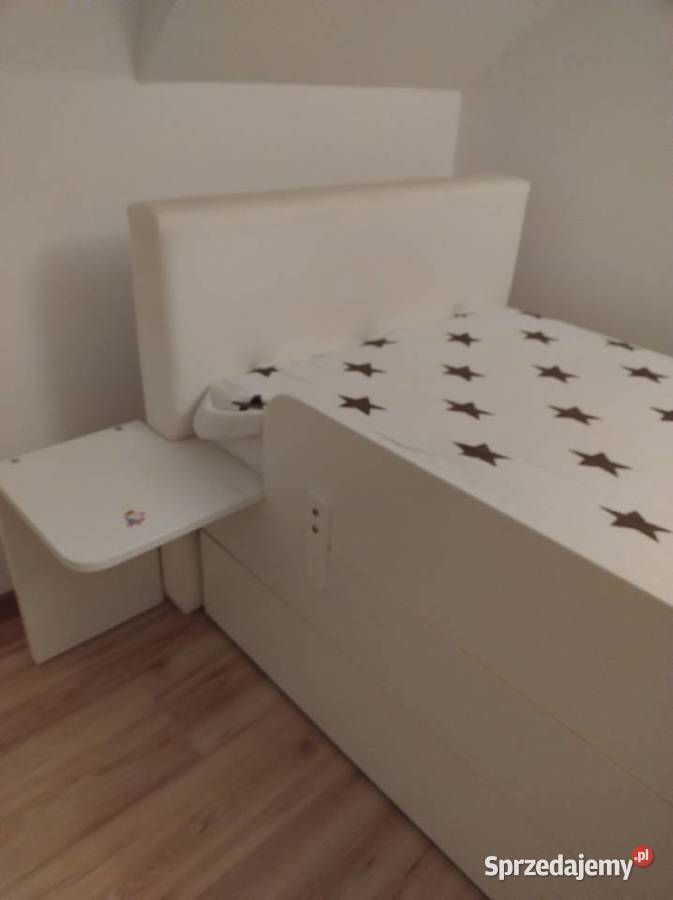 Łóżko 90200 tapicerowane Meblik z szufladą i lubelskie