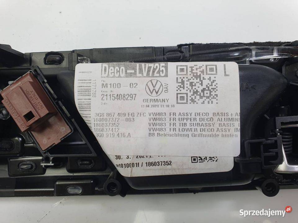 DEKOR LISTWA VOLKSWAGEN ARTEON 3G0035411 osobowe Pozostałe kujawsko-pomorskie