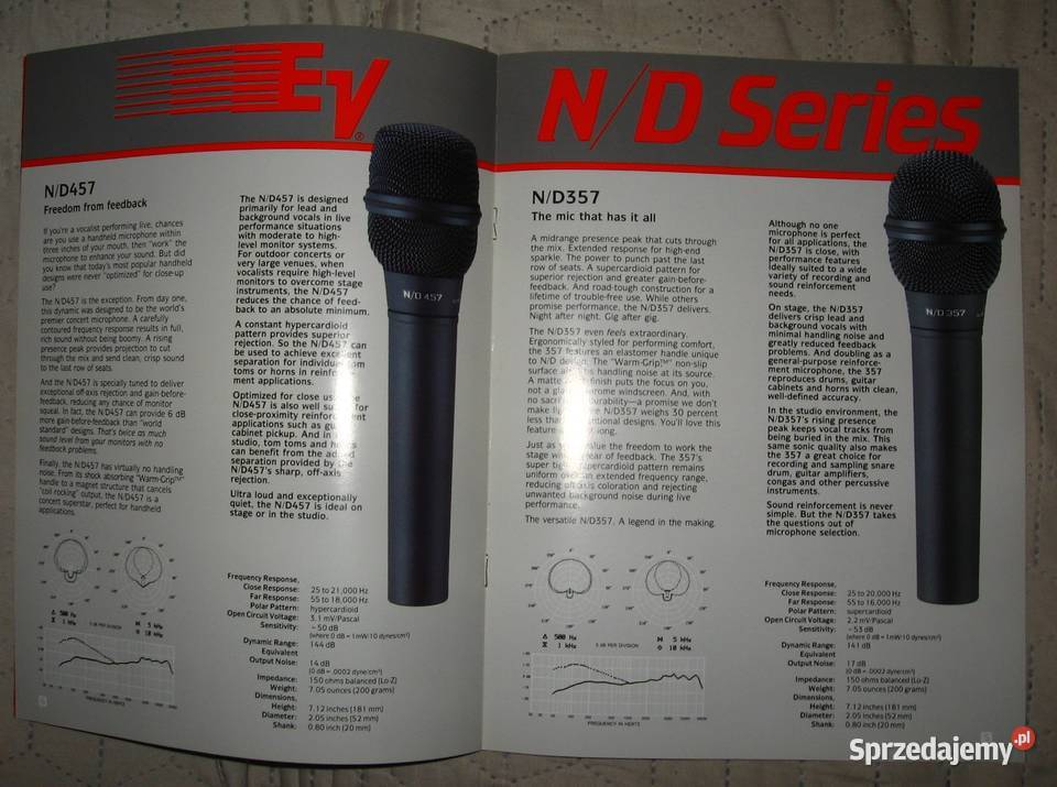 ElectroVoice brochures catalogs lot katalogi sprzedam