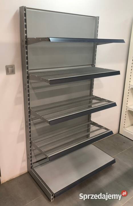 Regał sklepowy metalowy przyścienny siatkowy mazowieckie