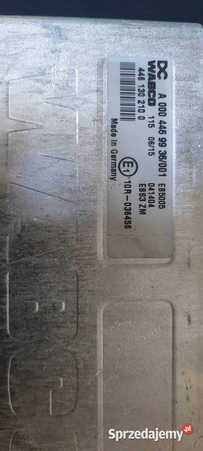 Kaseta Sterownik EBS3 Mercedes Actros 0004469936 Układ elektryczny świętokrzyskie Staszów sprzedam