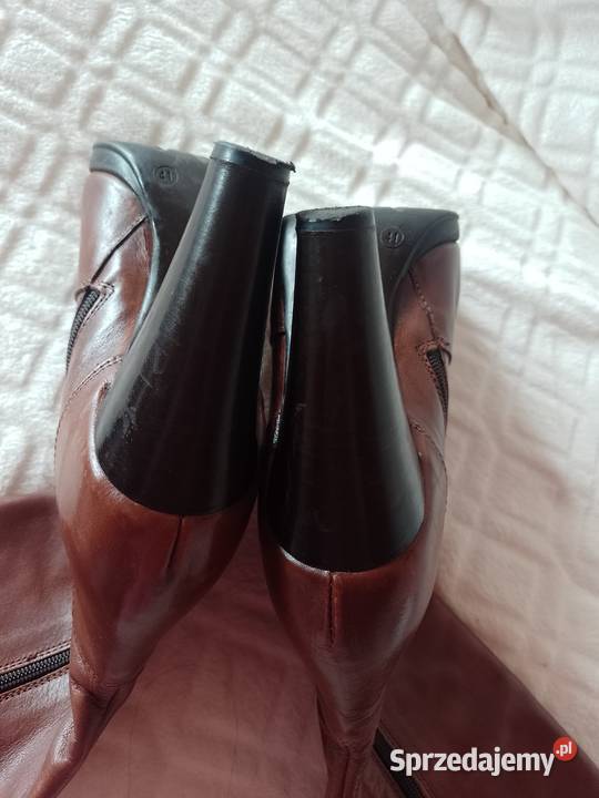 41 Real Leather Skórzane Kozaki z Madrytu Top skóra Kraków