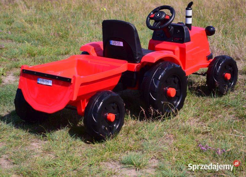 BAWIBUS Autko na akumulator TRAKTOR Z PRZYCZEPKĄ
