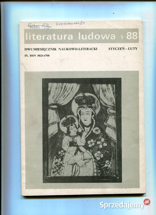 Literatura ludowa rocznik 1988 1 Szczecin