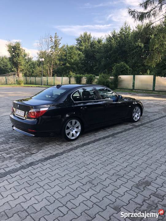 BMW E60 525i Benzyna Gaz Czarny Met Zadbany elektrycznie ustawiane fotele Skarżysko-Kamienna