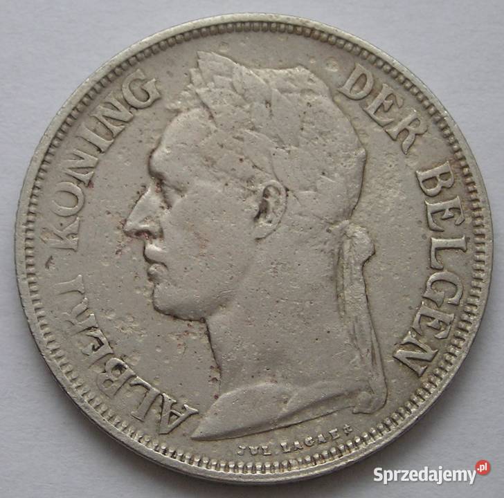 KONGO BELGIJSKIE 1 FRANK 1924 KRÓL ALBERT Łódź sprzedam