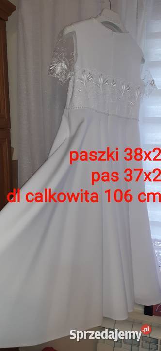 Suknia komunijna 140146 Krespol torebka Borów