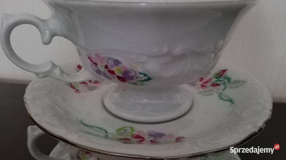 Filiżanki Fryderyka 2 stara porcelana Wałbrzych Warpechy Stare