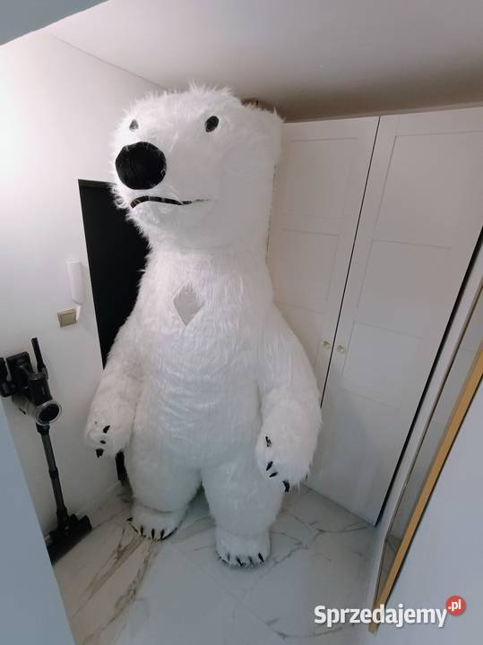 GIGANT XXL KOSTIUM DMUCHANY BIAŁEGO MISIA 26 Kraków