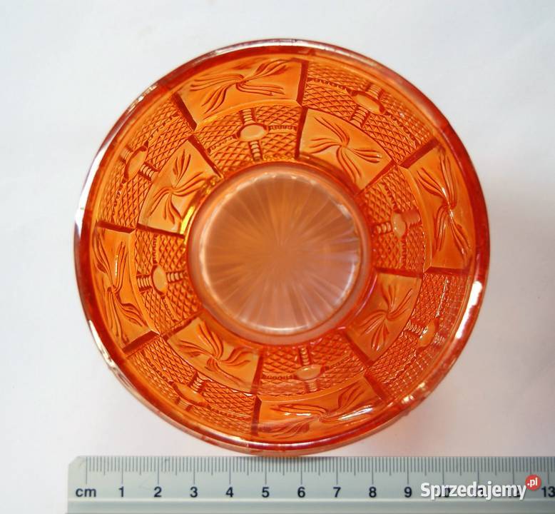 Art Deco Huta Hortensja bomboniera szkło Lublin