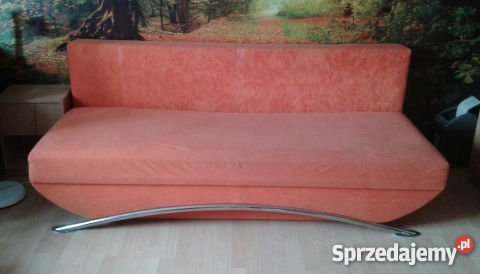 Tapczan rozsuwany z 4 poduszkami pomarańczowy Dom i Ogród